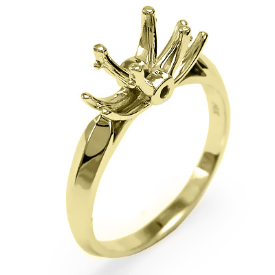18k Yellow Gold Engagement Setting Ring R1102 18k Yellow Gold Engagement Setting Ring R1102