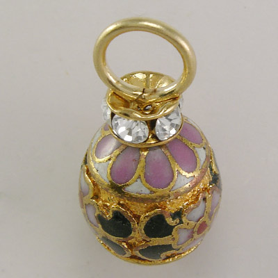 14k Gold Cloisonne Swarovski Pendant Charms P470 14k Gold Cloisonne Swarovski Pendant Charms P470