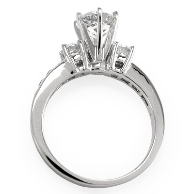 14k Gold Topaz Diamond Ring R1110