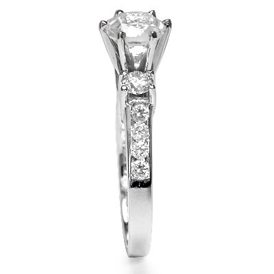 14k Gold Topaz Diamond Ring R1110