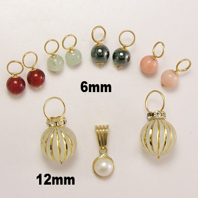 14k Gold Assort Charms Pendant L124