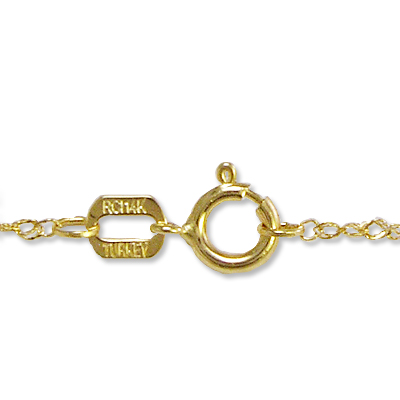 14k Yellow Gold Solid Singapore Chain Necklace N234