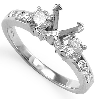 14k Gold Diamond Engagement Ring R1120