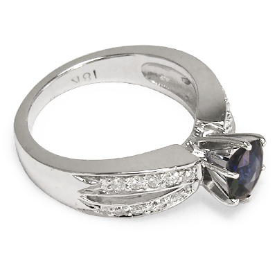 18k Sapphire and Diamond Anniversary Ring R1122