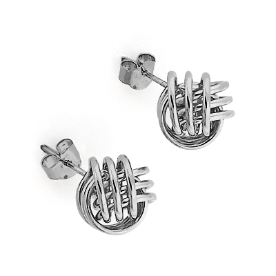 14k Gold Love Knot Studs E909