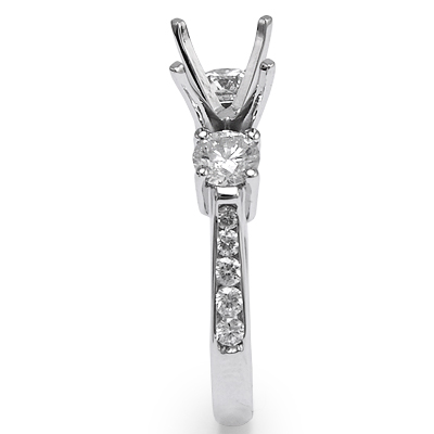 Diamond Semi-Mount Ring Setting in 18k Gold R1227