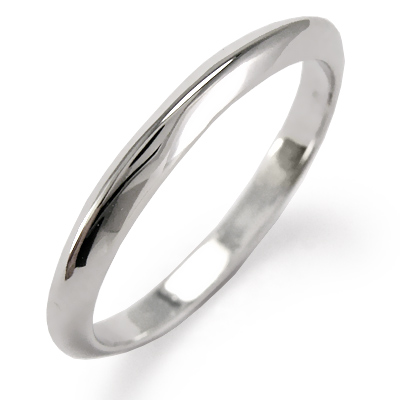 950 Platinum Knife Edge Plain Wedding Band R1312