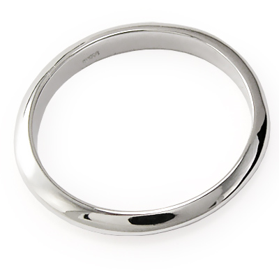 950 Platinum Knife Edge Plain Wedding Band R1312