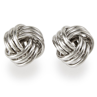 14k Gold Love Knot Studs earrings E921