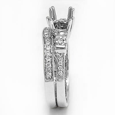 18k Gold Diamond Engagement Ring set R1255 18k Gold Diamond Engagement Ring set R1255