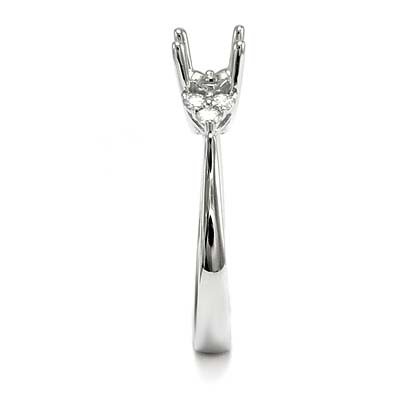 14k White Gold Diamond Setting R1253