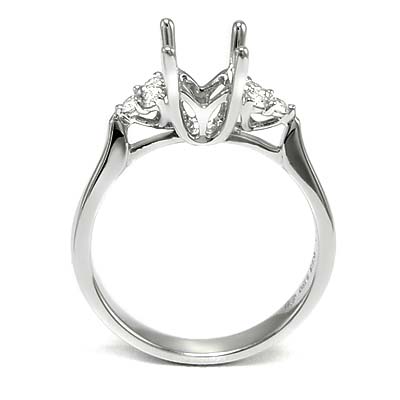 14k White Gold Diamond Setting R1253