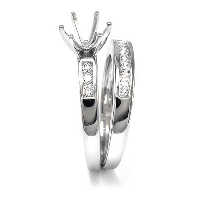 14k Gold Diamond Engagement Ring Bridal Set #R1262