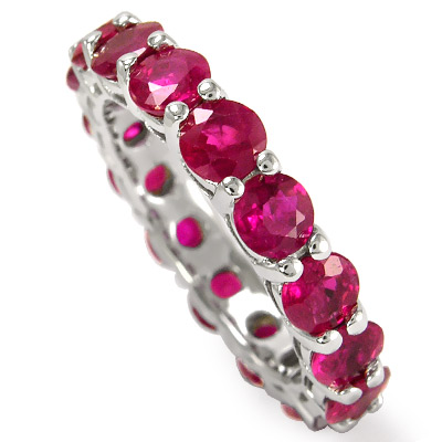 Ruby Wedding Band Gold 14k white gold  #R1302 Ruby Wedding Band Gold 14k white gold  #R1302