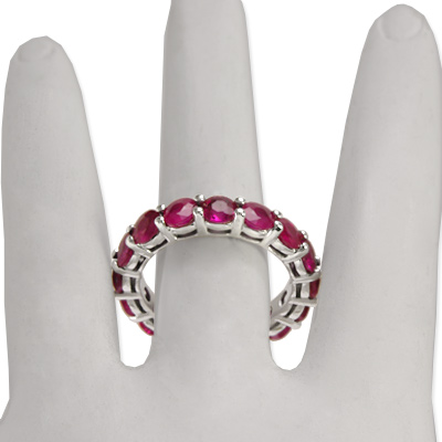 Ruby Wedding Band Gold 14k white gold  #R1302 Ruby Wedding Band Gold 14k white gold  #R1302