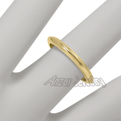14k Gold Plain Wedding Band R1333