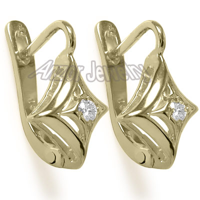 Russian Style Diamond Earrings  585 E942