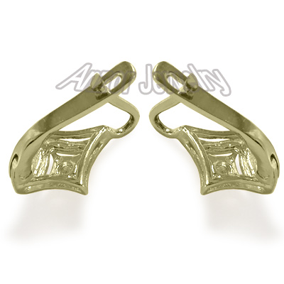 Russian Style Diamond Earrings  585 E942