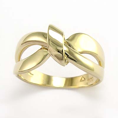 10k Solid yellow Gold Ribbon Design women's Ring #R1384 10k Solid yellow Gold Ribbon Design women's Ring #R1384