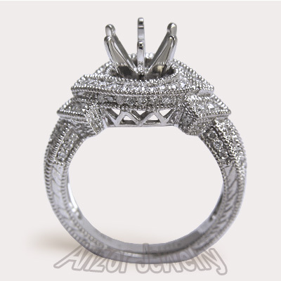 18k Gold Diamond Engagement Ring Setting R1444