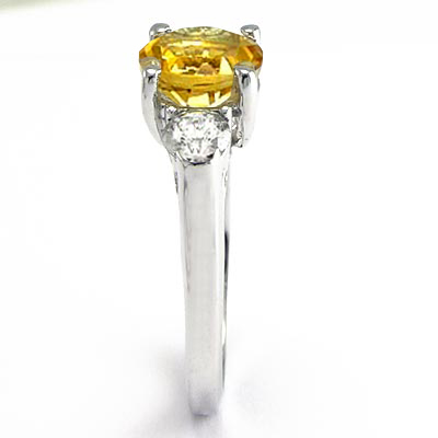 14k Gold Citrine and Diamond Ring R1467