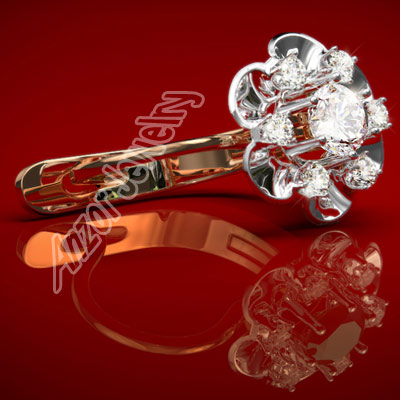 Russian Style Diamond Earrings 18k 750 G/SI1 E979