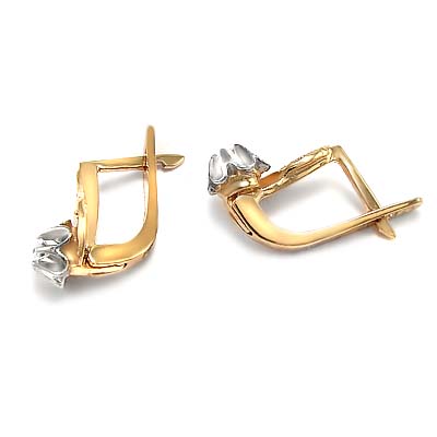 Children Adult Russian style Diamond Earrings 14k E983