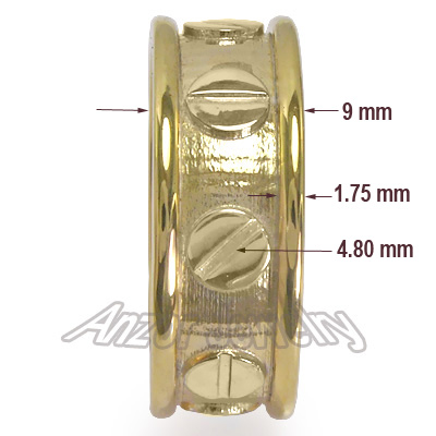Men's 14k Yellow Gold Wedding Band R1494 Men's 14k Yellow Gold Wedding Band R1494