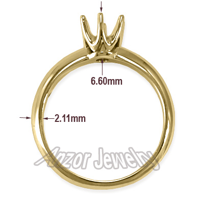 Knife Edge Engagement Setting Ring in 14k R1499 Knife Edge Engagement Setting Ring in 14k R1499