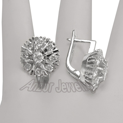 Vintage European Style Diamond Malinka Earring 585 E985