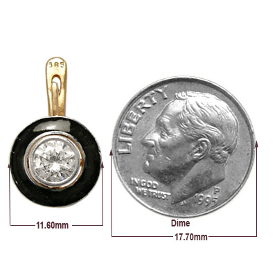 Russian Style White Topaz Enamel Earrings 585 E988