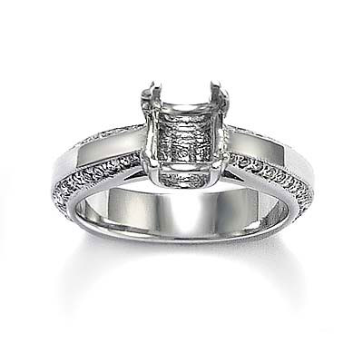 18k Gold Diamond Ring Mounting R1542 18k Gold Diamond Ring Mounting R1542