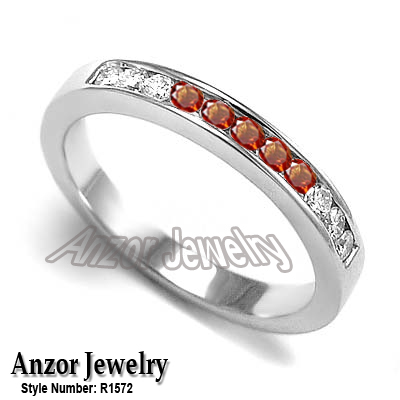 18k Gold Diamond & Sapphire Wedding Band R1572 18k Gold Diamond & Sapphire Wedding Band R1572