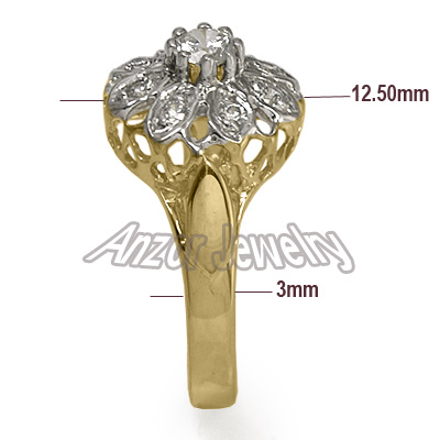 14k Yellow & White Gold  Diamond Ring R1575