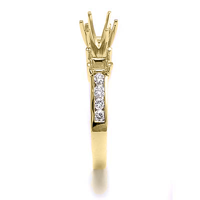 14k Yellow Gold Diamond Ring Setting R1620