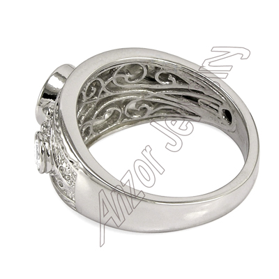 14k Gold Genuine Diamond Women's Ring 1.0 cwt R1638