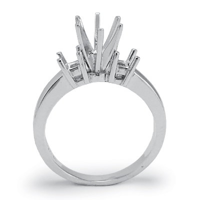 950 Platinum Engegament Ring setting Mount R1640 950 Platinum Engegament Ring setting Mount R1640