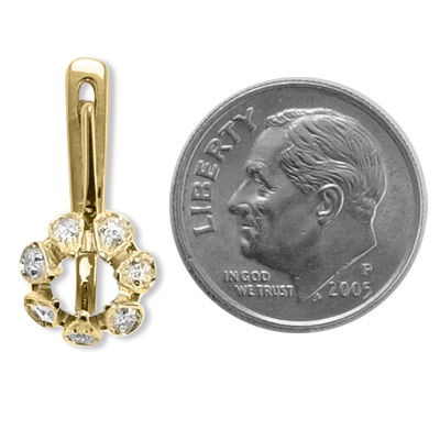 14k Russian Style Semi-Mount Diamond Earrings E1097 14k Russian Style Semi-Mount Diamond Earrings E1097