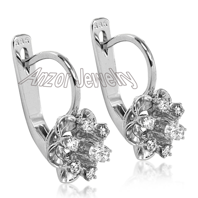 European Style Diamond Earrings 14k 585 E1103