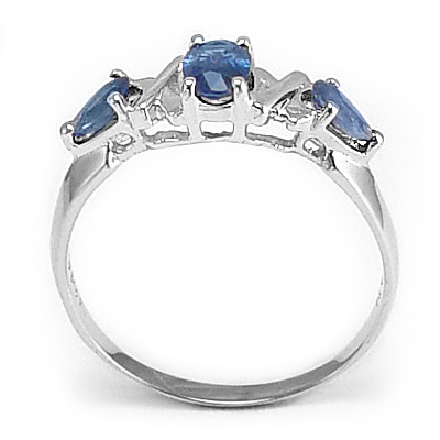 Sapphire Ring 14k White Gold R1681