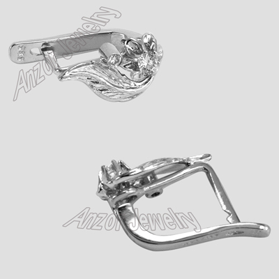 For Children and Adult  Diamond Earrings 14k 585 E1114