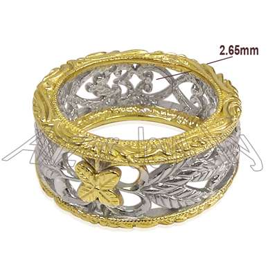 14k Two-Tone Gold Filigree Ring R1734 14k Two-Tone Gold Filigree Ring R1734