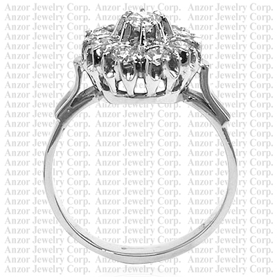Russian style Diamond Engagement Ring 585 R1749