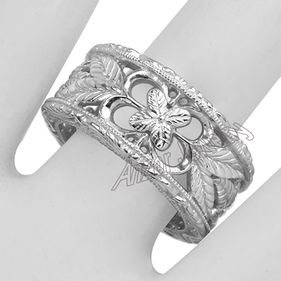 14k Solid Gold Filigree lady's Ring #R1739