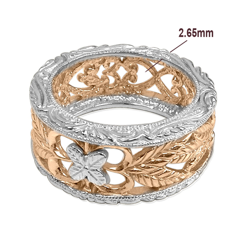 14k Two-Tone Gold Filigree Ring R1746 14k Two-Tone Gold Filigree Ring R1746