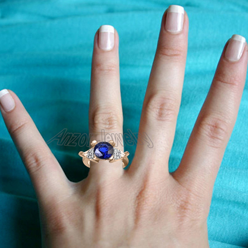 14k Rose Gold Ring Setting R1744 14k Rose Gold Ring Setting R1744