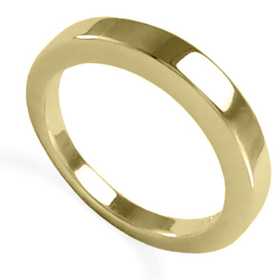Men's 14k Yellow Gold Plain Wedding Band R1769