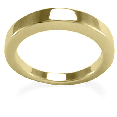 Men's 14k Yellow Gold Plain Wedding Band R1769