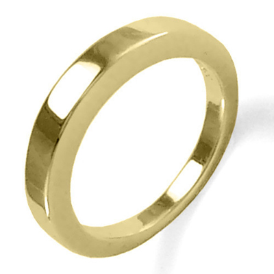 Men's 14k Yellow Gold Plain Wedding Band R1769