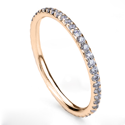 18k Gold Wedding Band Genuine Diamond Ring R1771